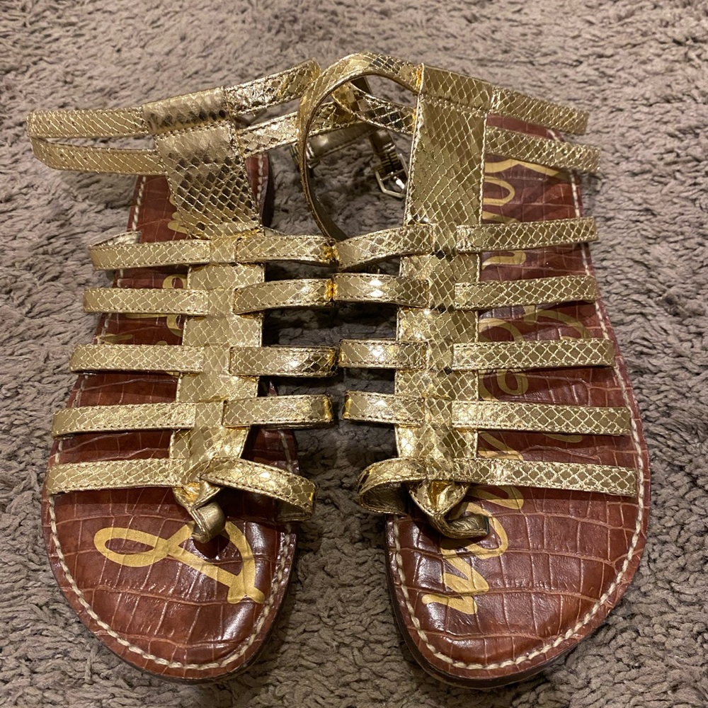Sam Edelman Gilda. Gold. Size 7.5. Like new